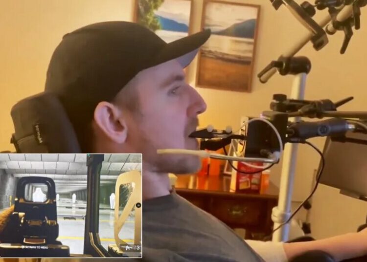 Paralyzed Man Playing First-Person Shooter Using Brain Implant