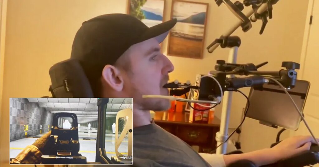 Paralyzed Man Playing First-Person Shooter Using Brain Implant