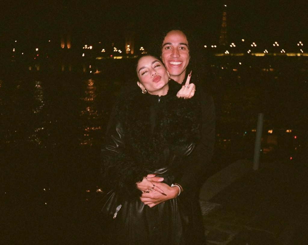 Vanessa Hudgens and Cole Tucker via Instagram in February 2023