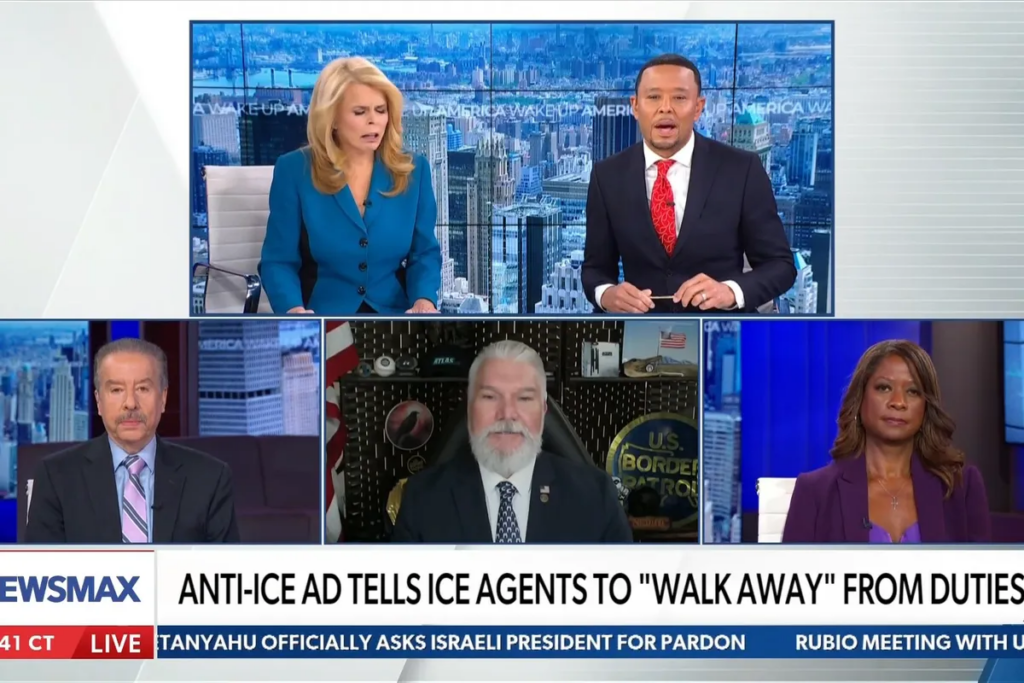 ‘This is dangerous!’ Right-wing Newsmax panel melts down over ‘disgusting’ ads against ICE