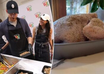 Meghan Markle dubbed ‘Salmonella Sussex’ as she’s mocked for Thanksgiving turkey blunder