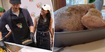 Meghan Markle dubbed ‘Salmonella Sussex’ as she’s mocked for Thanksgiving turkey blunder