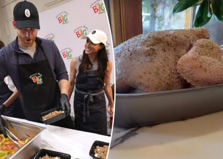 Meghan Markle dubbed ‘Salmonella Sussex’ as she’s mocked for Thanksgiving turkey blunder