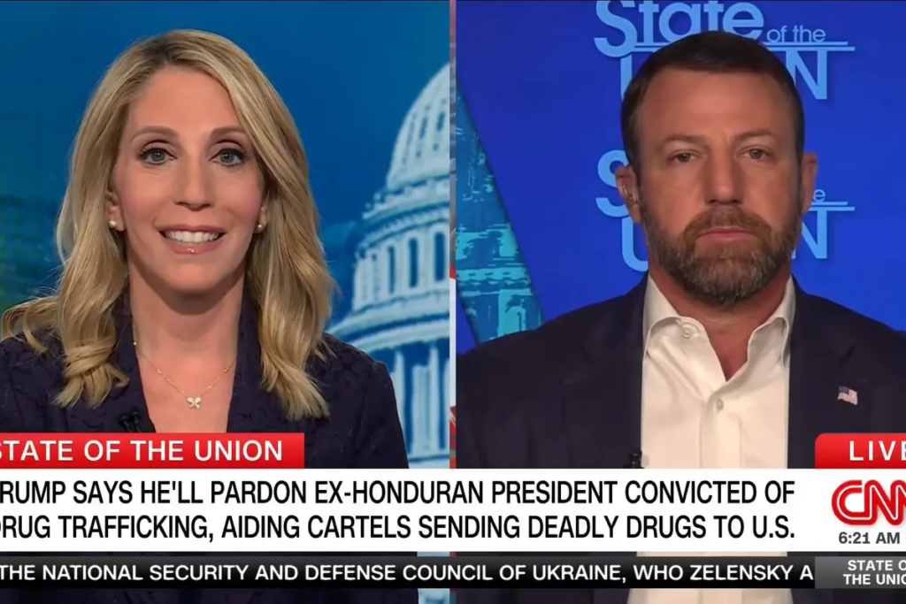 CNN stunned as MAGA senator squirms while defending Trump’s pardon of drug trafficker