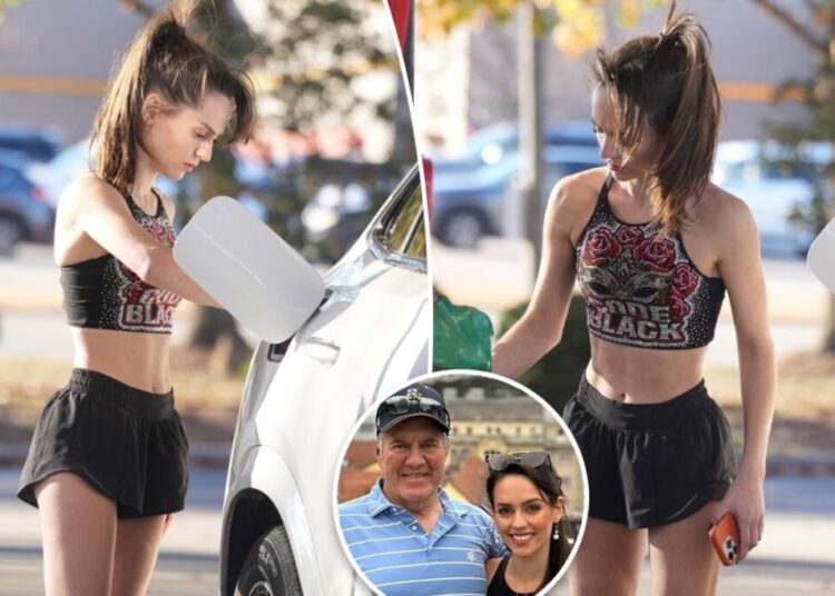 Bill Belichick’s girlfriend, Jordon Hudson, flaunts toned physique while showing off new $100K Mercedes
