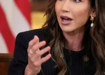 Noem pressed after blaming Biden for shooting suspect approved under Trump