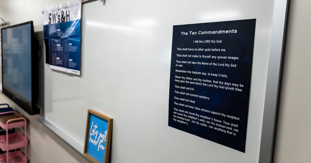 Federal Judge Orders Some Texas Schools to Remove Ten Commandment Posters