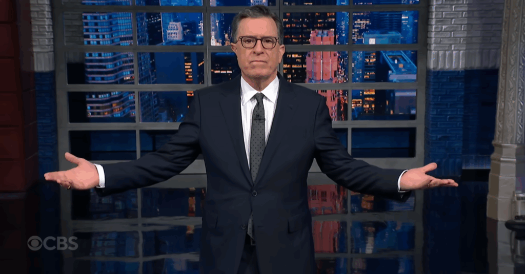 Stephen Colbert Celebrates ‘Epstein Rockin’ Eve’