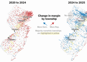 Maps Show How Latinos Who Shifted Right in 2024 Snapped Back Left in 2025