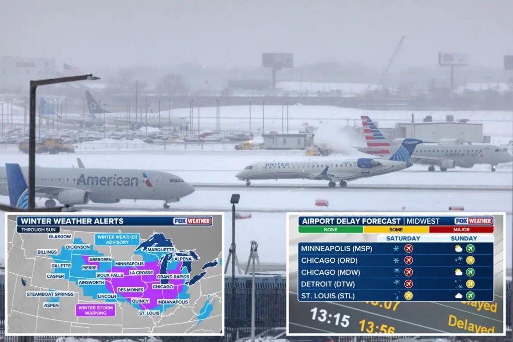Winter storm slams Midwest, causing post-Thanksgiving travel chaos for millions