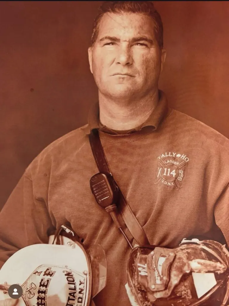 Deputy Chief Riches of Fire Operations wearing a sweatshirt with the 