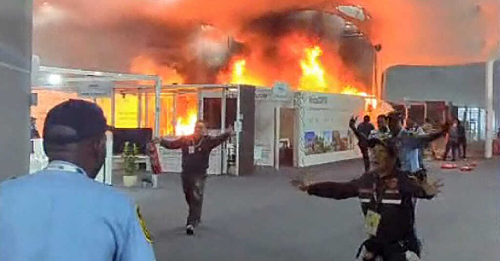 Fire Breaks Out at COP30 Climate Talks in Brazil