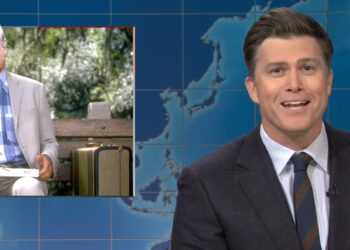 Colin Jost Debuts Brutal Nickname for Trump’s Dream Project