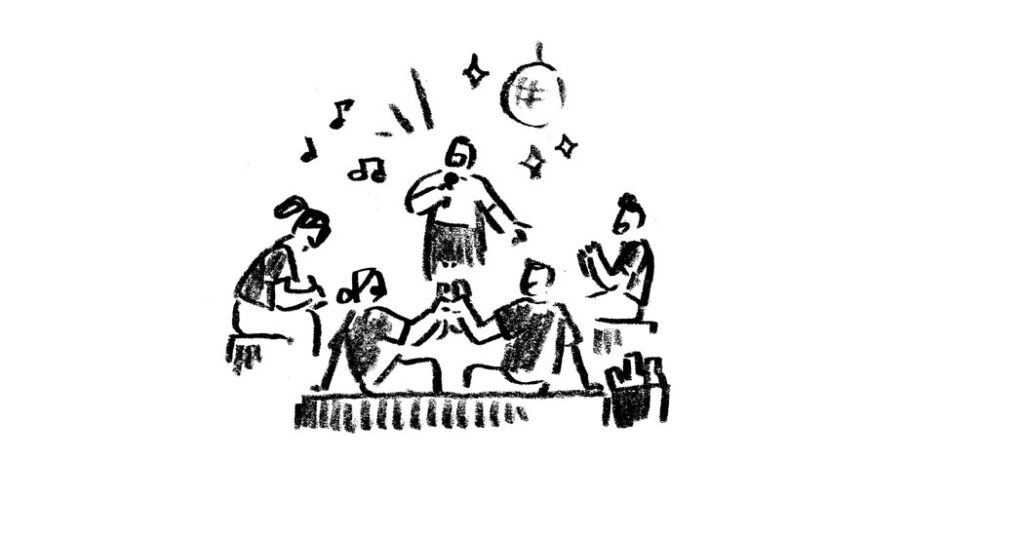 ‘We Saw a Man Illuminated by a Disco Ball’