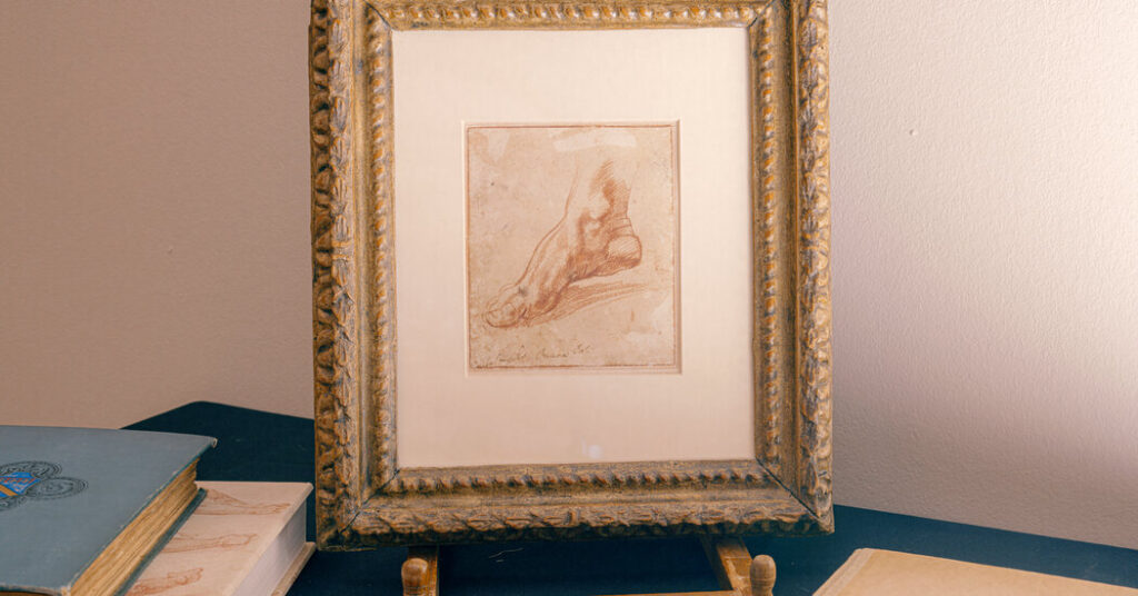 His Right Foot: One Tiny Drawing for Sale, Maybe by Michelangelo