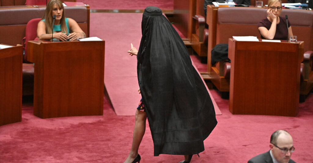 Australian Senator Suspended for Stunt of Wearing a Burqa in Parliament