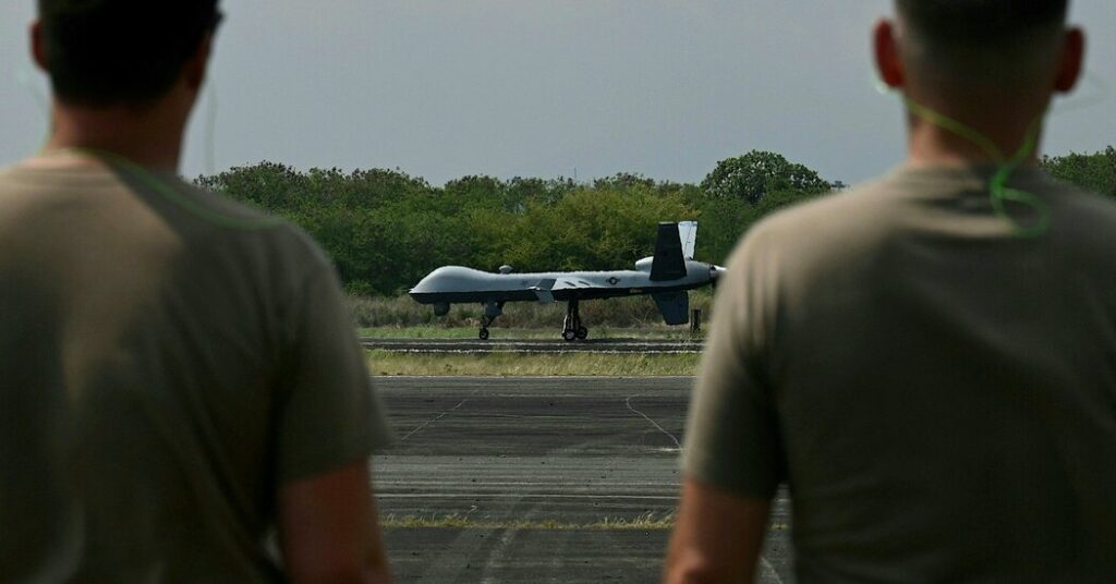 U.S. Air Force Searches for Fallen Reaper Drone in Yellow Sea