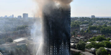 The Hong Kong fire shared similarities with one at the Grenfell Tower in London