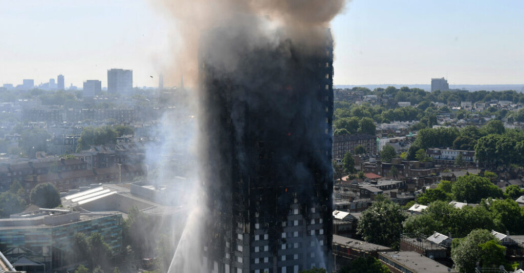 The Hong Kong fire shared similarities with one at the Grenfell Tower in London