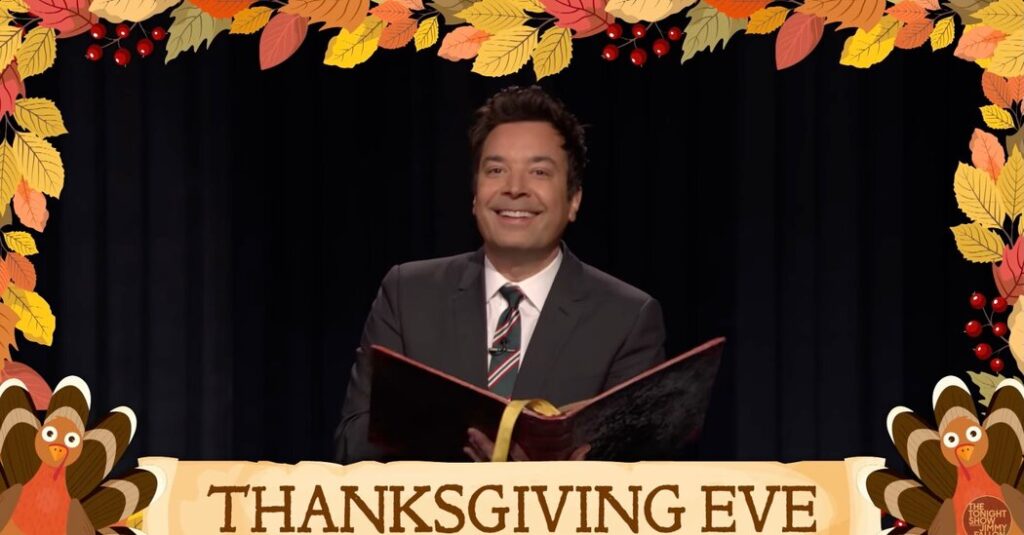Jimmy Fallon Gets Into the Spirit of ‘Drinksgiving’