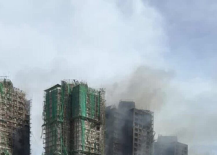 Images From the Deadly High-Rise Fire in Hong Kong