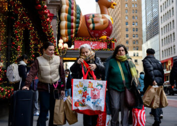 Shoppers, Drawn by Steep Discounts, Power Through Black Friday