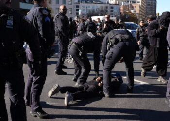 Several Arrested as Protesters Block Federal Agents in Manhattan Garage