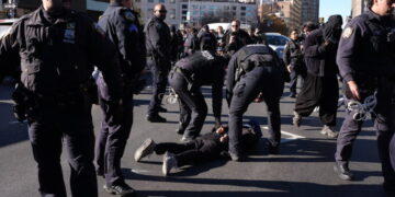 Several Arrested as Protesters Block Federal Agents in Manhattan Garage