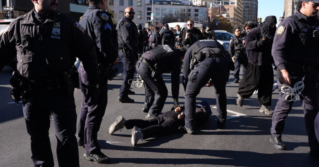 Several Arrested as Protesters Block Federal Agents in Manhattan Garage