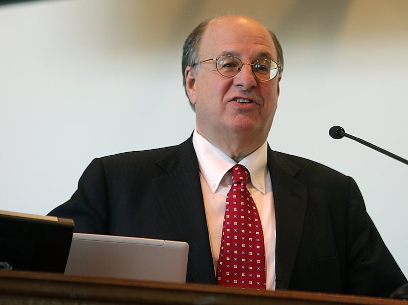 (041510 Boston, MA) "A Celebration of a Life" for Anthony "Courtroom Tony" Torosian at the federal courthouse. Honorable Mark L. Wolf, Chief Judge, United States District Court, talks about how Mr. Torosian's will be missed. Thursday, April 15, 2010. Staff photo by John Wilcox. (Photo by John Wilcox/MediaNews Group/Boston Herald via Getty Images)