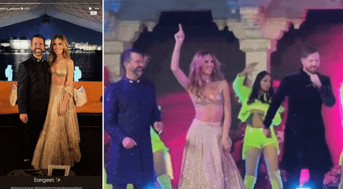 Don Jr. and Girlfriend Play Dress-Up at Lavish Indian Wedding