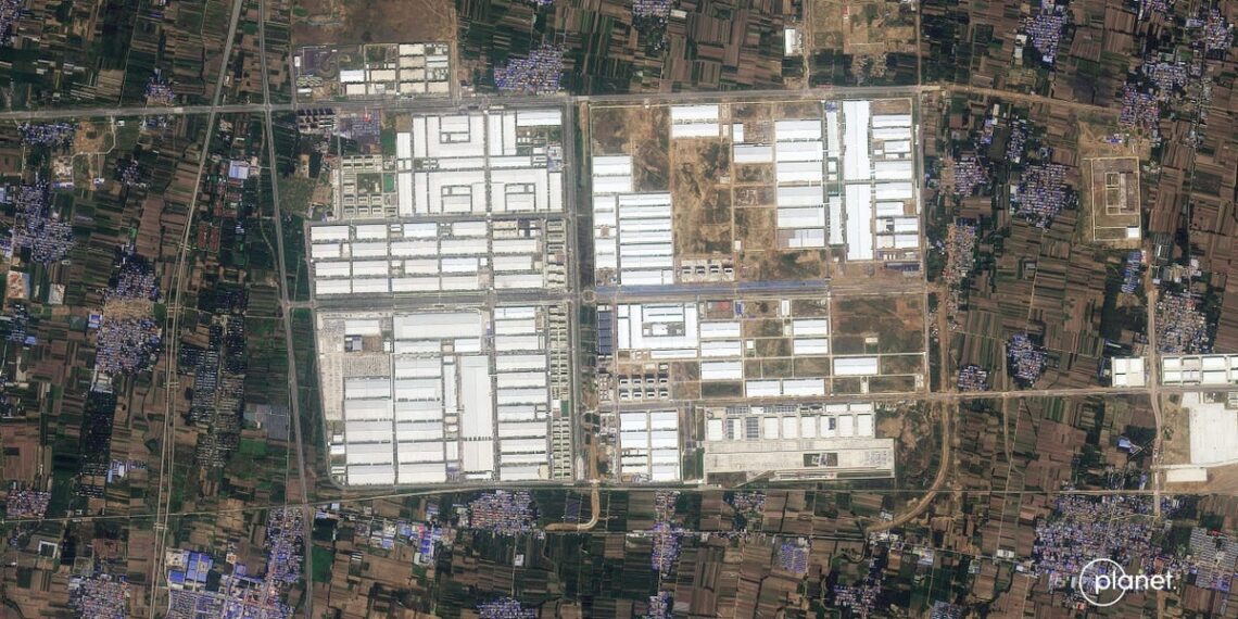 BYD’s largest Chinese megafactory dwarfs Tesla’s Austin site. Satellite images show it’s getting even bigger.
