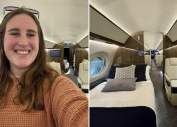 I toured a $96 million private jet. It’s like a mini apartment and shows how extravagant flying has become for the 1%.
