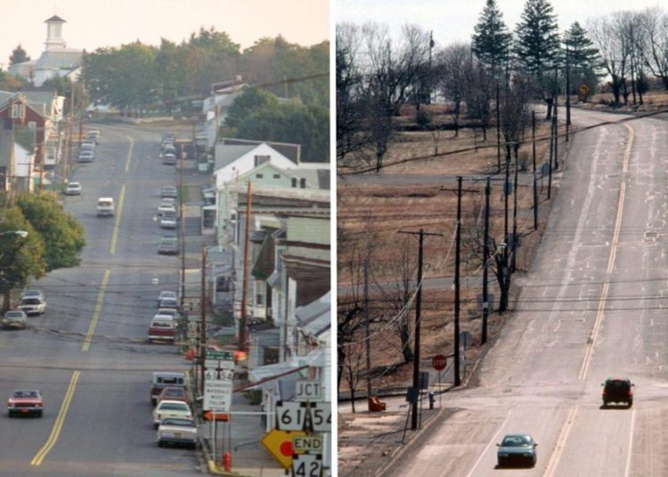 A fire has been burning under this Pennsylvania ghost town for more than 60 years — take a look