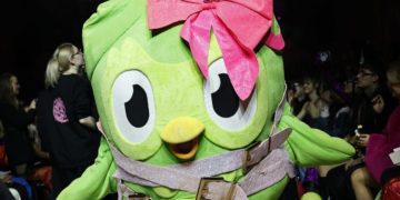 Duolingo’s CEO highlighted this year’s swarm of green owl Halloween costumes