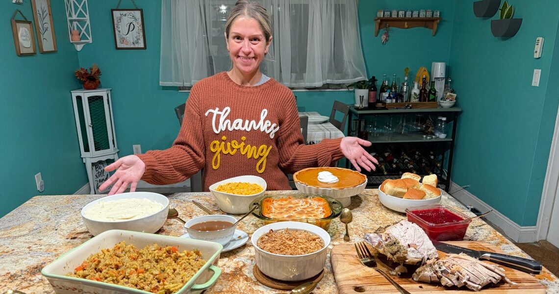 I attempted to make Aldi’s $40 Thanksgiving dinner for 10 people. It was surprisingly easy and delicious.