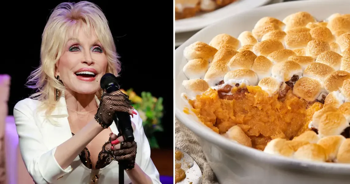 I made Dolly Parton’s sweet potato casserole for Friendsgiving and it disappeared within minutes