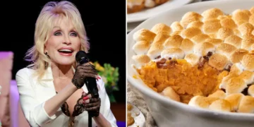 I made Dolly Parton’s sweet potato casserole for Friendsgiving and it disappeared within minutes