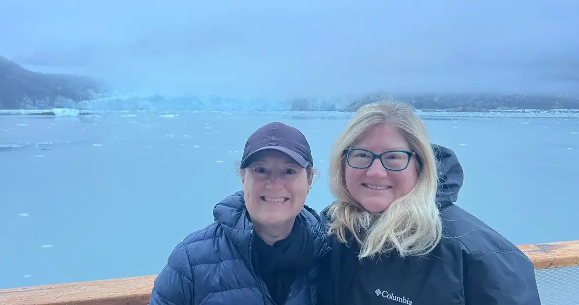 My sister helped me recover from surgery. To thank her, I took her on a cruise to Alaska.