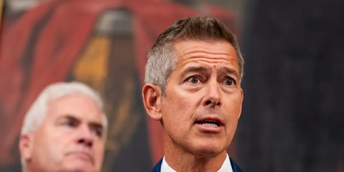 Transportation Secretary says air traffic controllers who stopped working before missing pay could face consequences