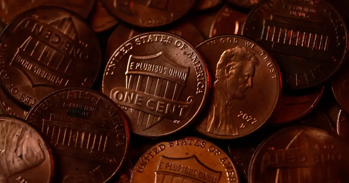 The US penny is officially dead