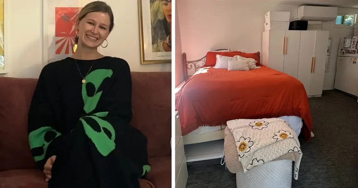 I live in a pool house in a stranger’s backyard. The tiny house is perfect for me.