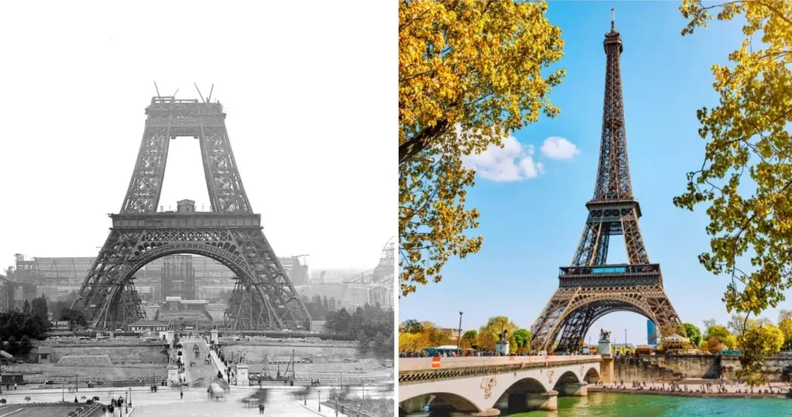 Photos of 13 iconic landmarks as they were being constructed