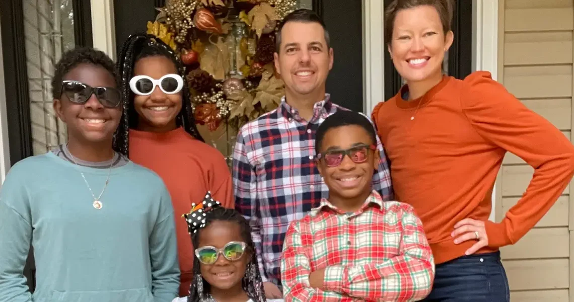 Our ‘anything goes’ Thanksgiving potluck keeps it low-stress. Last year, we had tacos, and this year, someone’s bringing chicken wings.