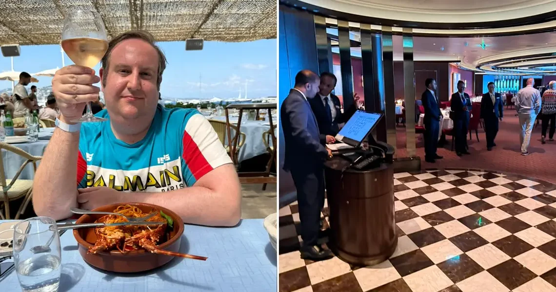 We paid over $14,000 for the cheapest room on an ultra-luxury cruise. Take a look inside our ship and 350-square-foot suite.