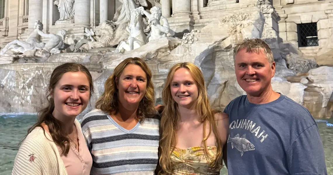 I flew to Italy to visit my daughter, who is studying abroad. I was surprised by how much she has grown in such a short time.