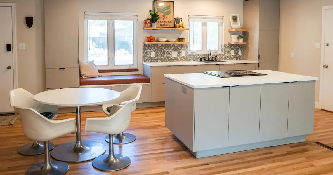 Our kitchen remodel cost $10,000. We stand by 3 controversial design choices we made to save money and open up the space.