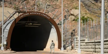 A Cold War nuclear bunker is buried deep inside a Colorado mountain. See inside the Cheyenne Mountain Complex.