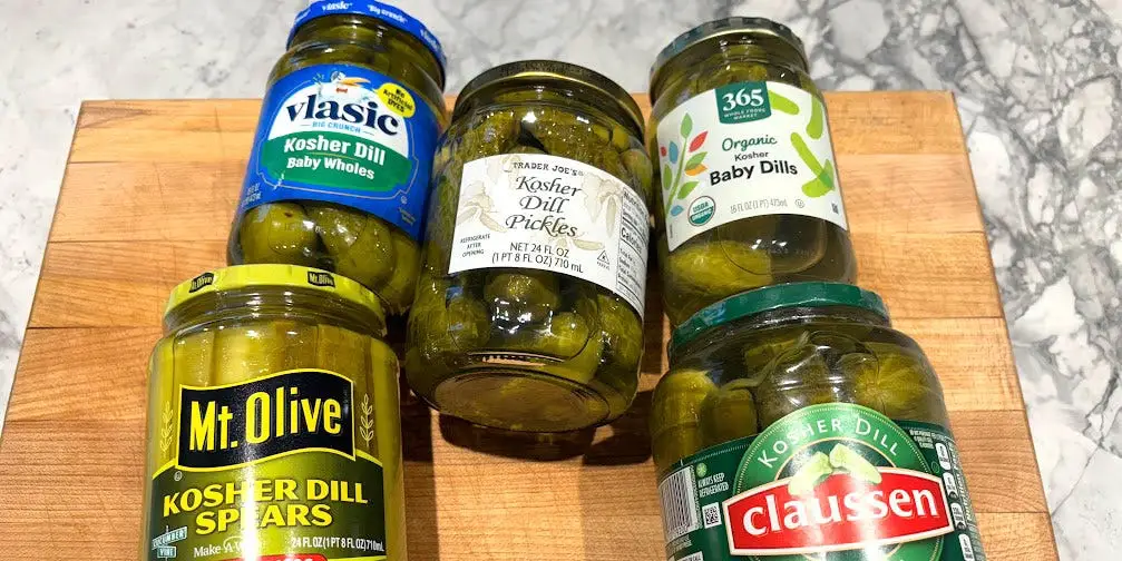 My family tried 5 brands of jarred pickles from the grocery store. One beat the others by a landslide.