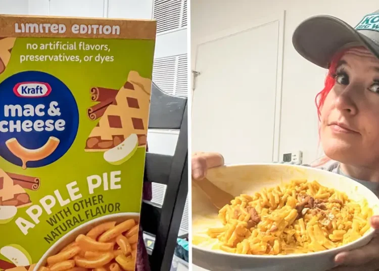 I was curious about Kraft’s apple pie-flavored mac and cheese.  I tried it — and I would eat it year-round.